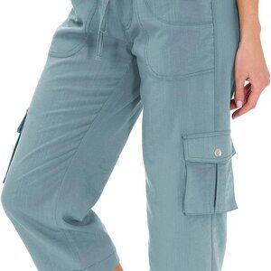 Womens Capris with Pockets Loose Fit Casual Capri Pants Dressy Lightweight Ladie